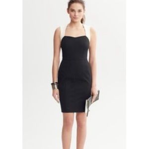 Banana Republic - black/white sheath dress